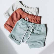 Load image into Gallery viewer, Curved Hem Harem Shorts - Seafoam