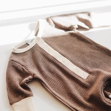 Load image into Gallery viewer, Waffle Romper | Cocoa