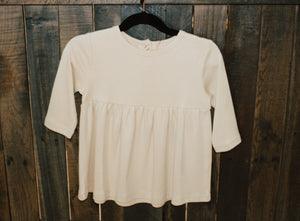 Organic Long Sleeve Dress | Hazelnut