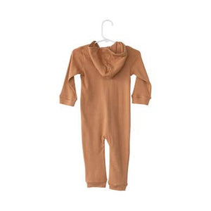 Hoodie Zip Coverall in Organic Cotton | Ginger
