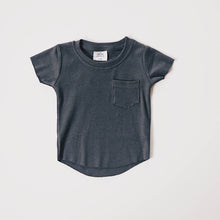 Load image into Gallery viewer, Ribbed Pocket Tee - Charcoal