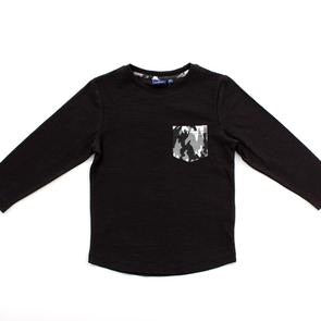 Black Kendrick Long Sleeve Tee