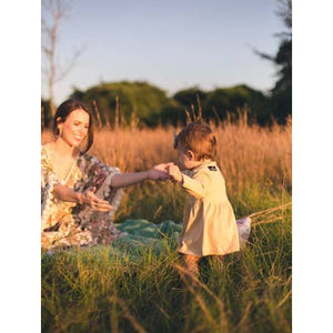 Organic Long Sleeve Dress | Hazelnut
